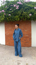 Ensemble Jean rayé