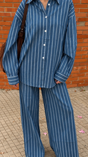 Ensemble Jean rayé